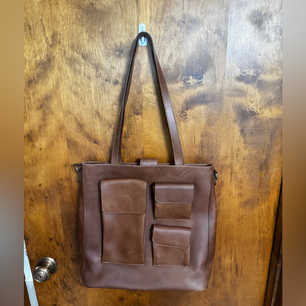 Able leather tote bag